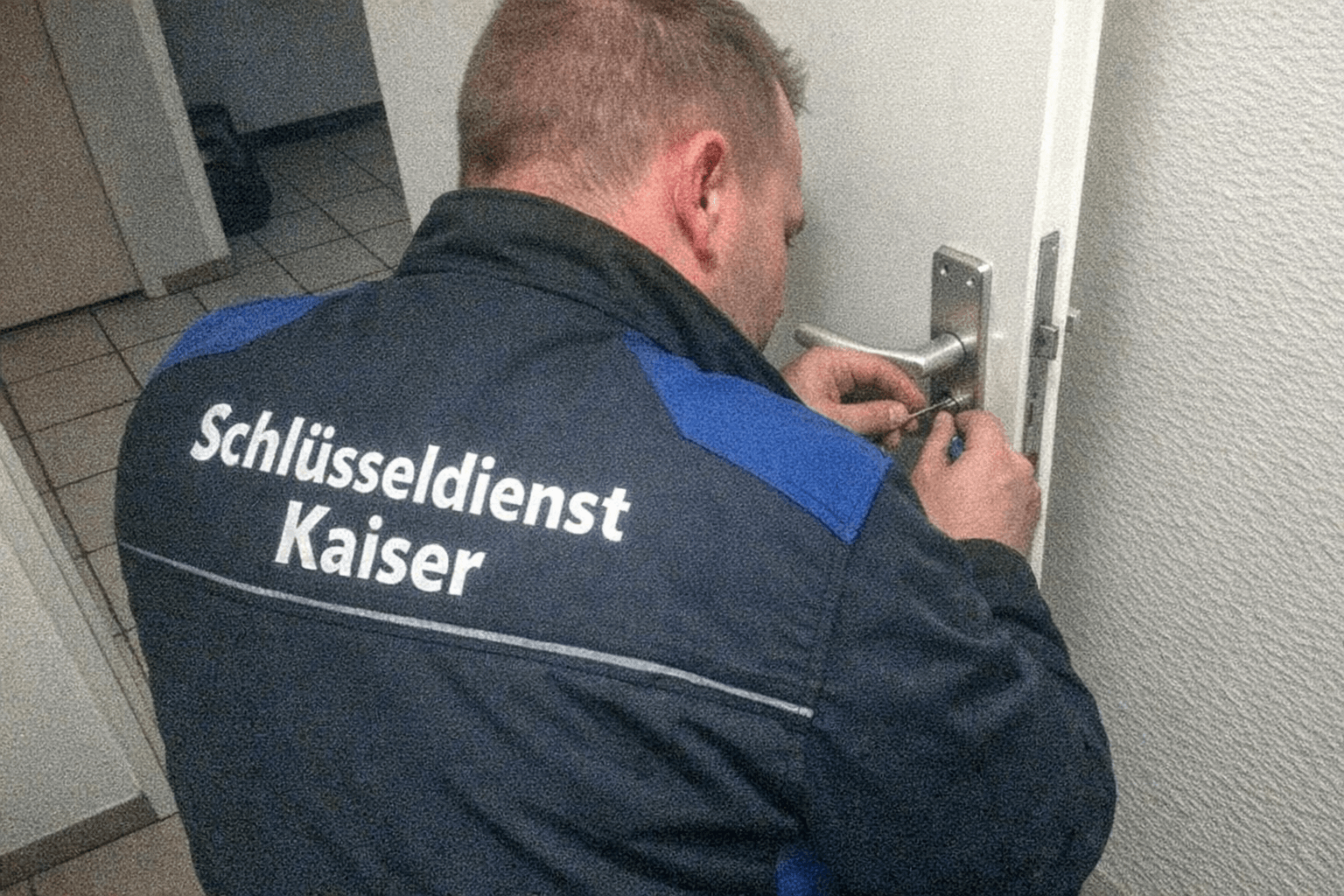 Techniker vom Schlüsseldienst bei der Arbeit in Norderstedt